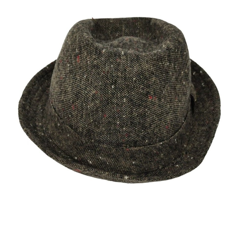 Epoch Brown Wool Hat Fedora Tweed Men Size S/M